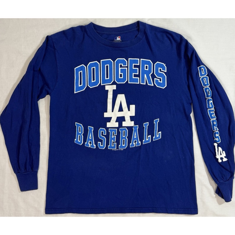 Los Angeles Dodgers‎ Baseball Blue Logo Crewneck Sweatshirt Size Medium Pullover